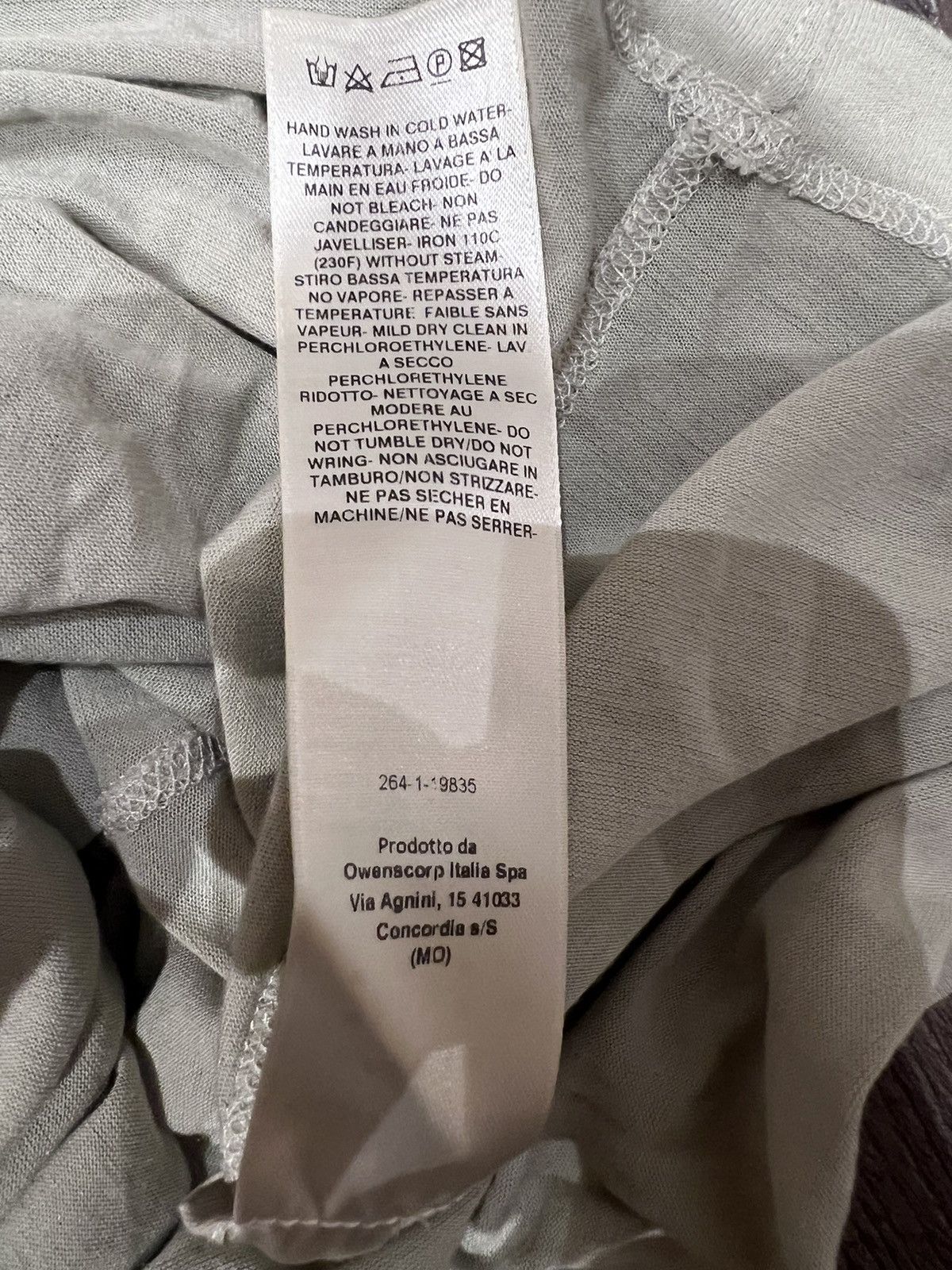 Rick Owens Rick owens pearl tee in viscose silk medium Size US M / EU 48-50 / 2 - 9 Thumbnail