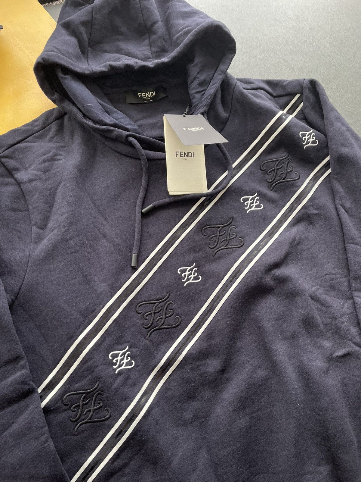 Fendi Brand New Super Runway FF Fendi Logo Hoodie Size US L / EU 52-54 / 3 - 24 Thumbnail