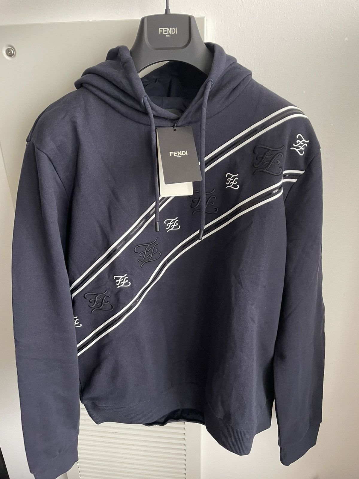 Fendi Brand New Super Runway FF Fendi Logo Hoodie Size US L / EU 52-54 / 3 - 20 Thumbnail