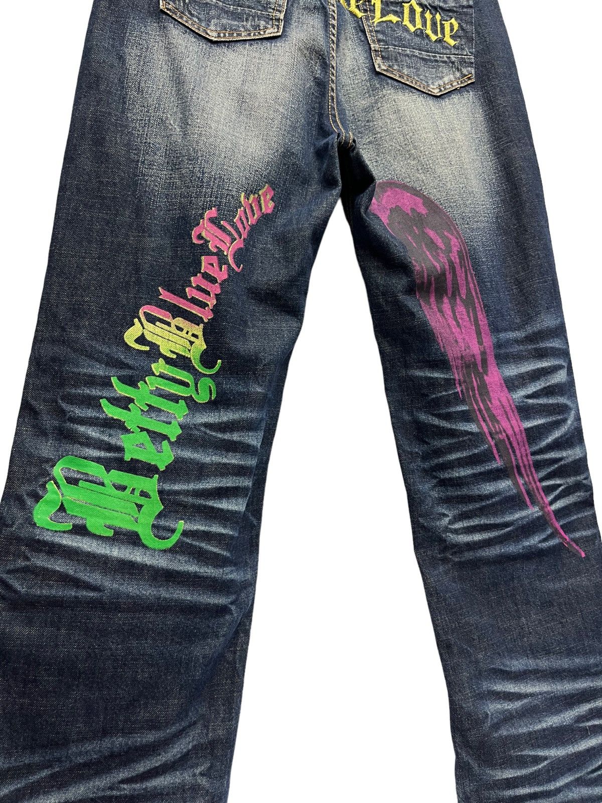 Studio D'Artisan BETTYBLUE Rasta Art Daicock Angel Wing Whiskered Distressed Size US 33 - 5 Thumbnail