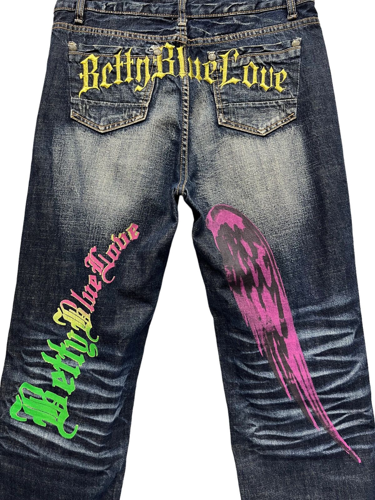 Studio D'Artisan BETTYBLUE Rasta Art Daicock Angel Wing Whiskered Distressed Size US 33 - 1 Thumbnail