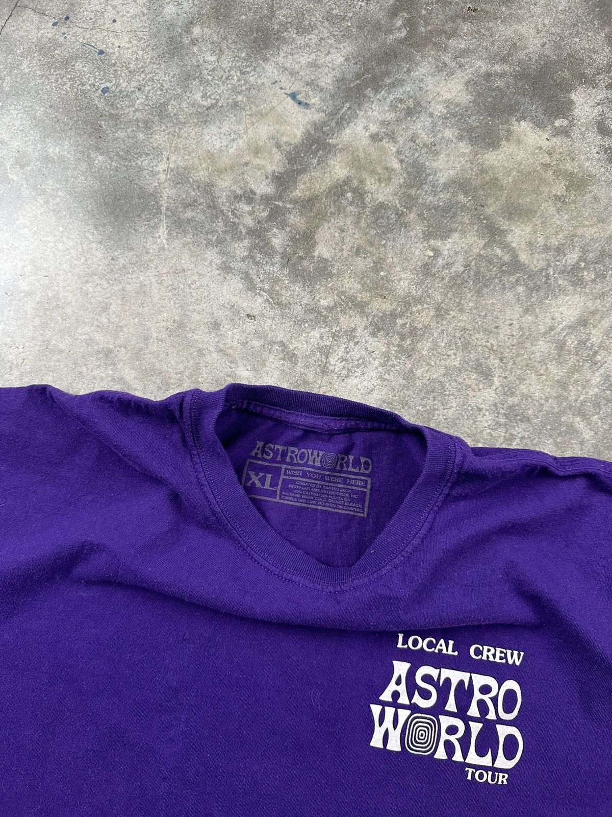 Travis Scott Travis Scott Astroworld Local Crew Exclusive Merch Purple Size US XL / EU 56 / 4 - 2 Thumbnail
