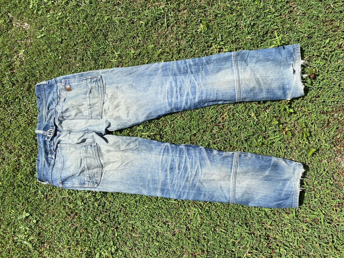 Japanese Brand Distressed G-Star Raw DNM Jeans Size US 30 / EU 46 - 11 Thumbnail