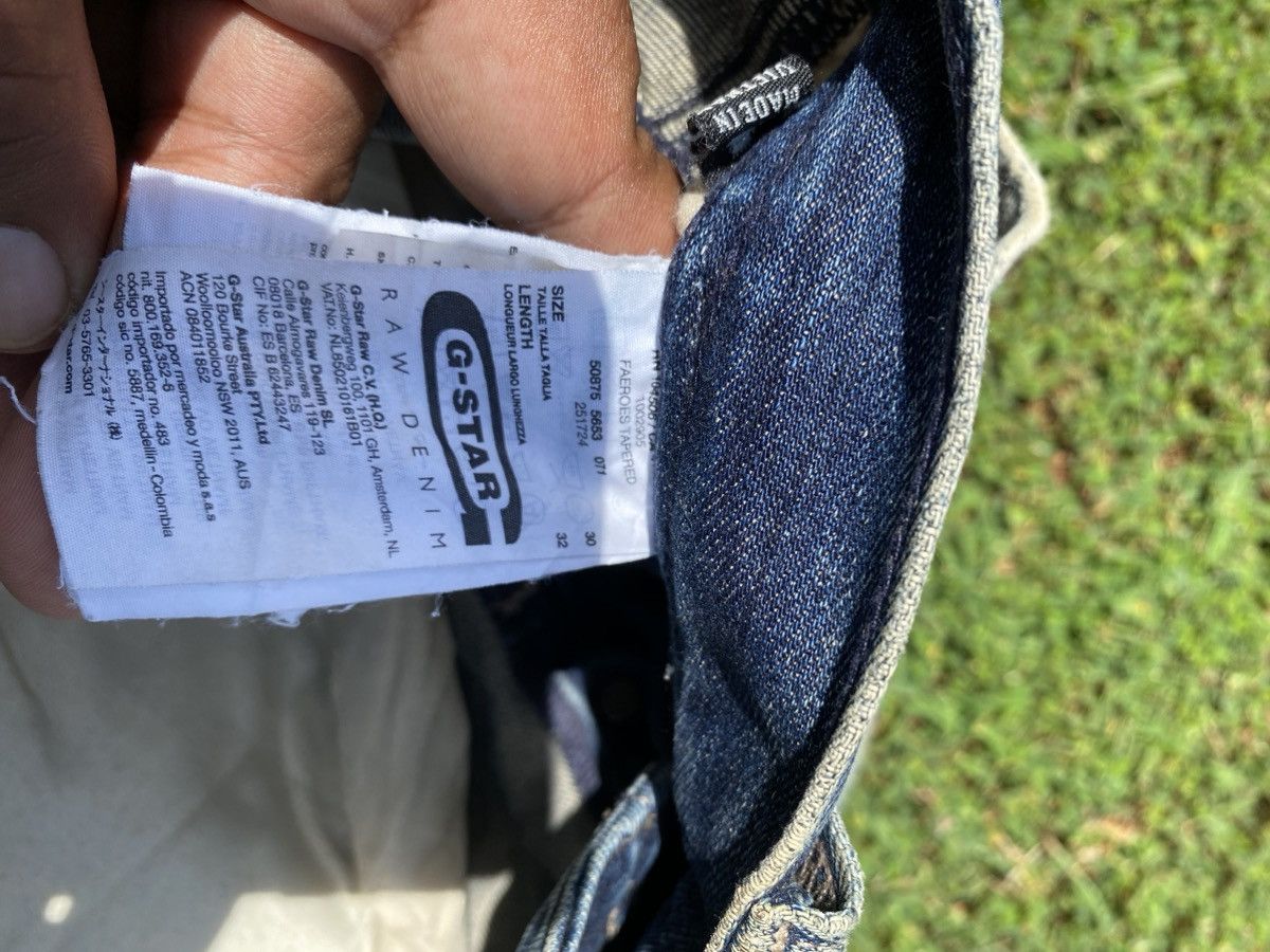 Japanese Brand Distressed G-Star Raw DNM Jeans Size US 30 / EU 46 - 14 Thumbnail