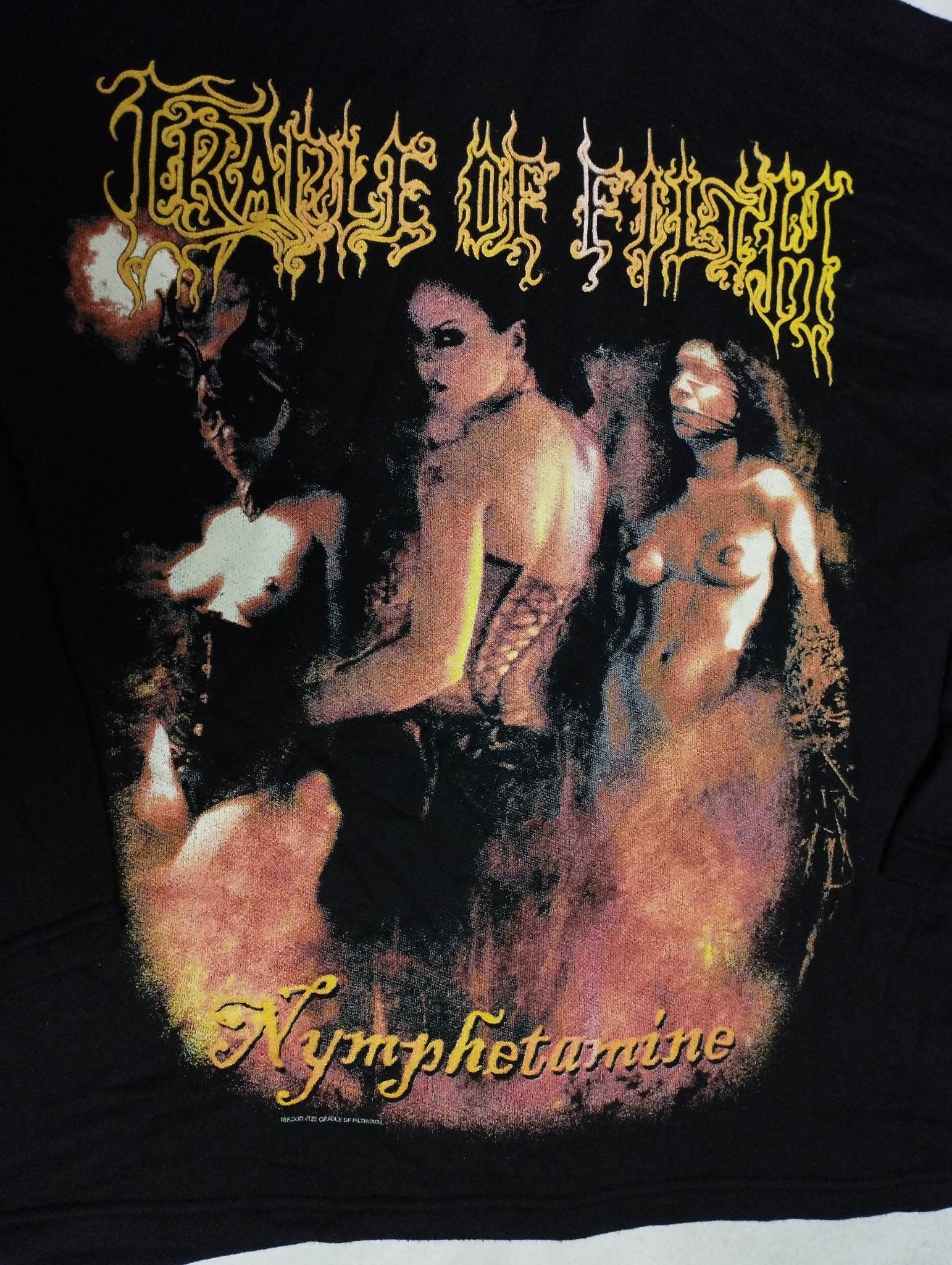Band Tees × Vintage Vintage Cradle of Filth Nymphetamine Metal Hoodie 2004 Size US M / EU 48-50 / 2 - 3 Thumbnail