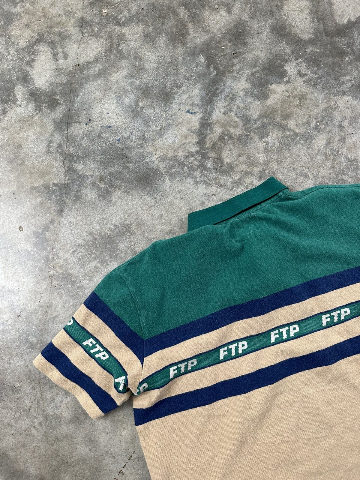 Fuck The Population Fuck The Population Tape Logo Polo Green + Khaki Sz. Medium Size US M / EU 48-50 / 2 - 5 Thumbnail