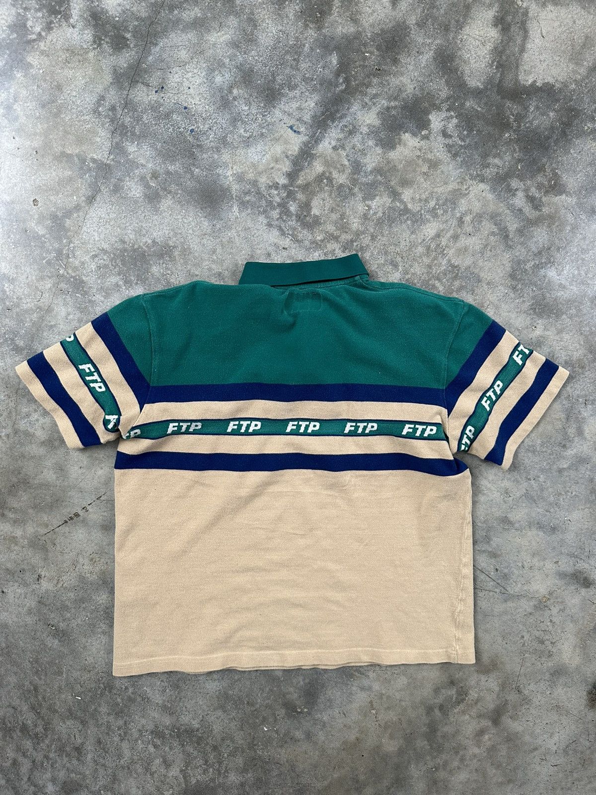 Fuck The Population Fuck The Population Tape Logo Polo Green + Khaki Sz. Medium Size US M / EU 48-50 / 2 - 4 Thumbnail