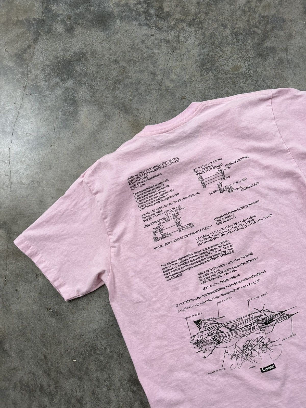 Supreme Supreme Rammellzee Tee Pink SS20 Sz. Large RARE Size US L / EU 52-54 / 3 - 5 Thumbnail