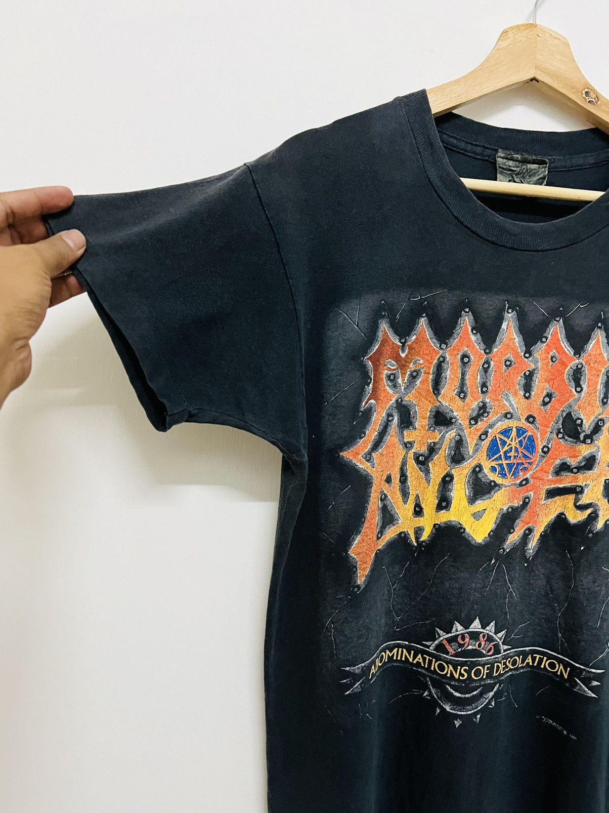 Band Tees VINTAGE DISTRESSED MORBID ANGEL EARACHE 1992 TEE Size US M / EU 48-50 / 2 - 4 Thumbnail