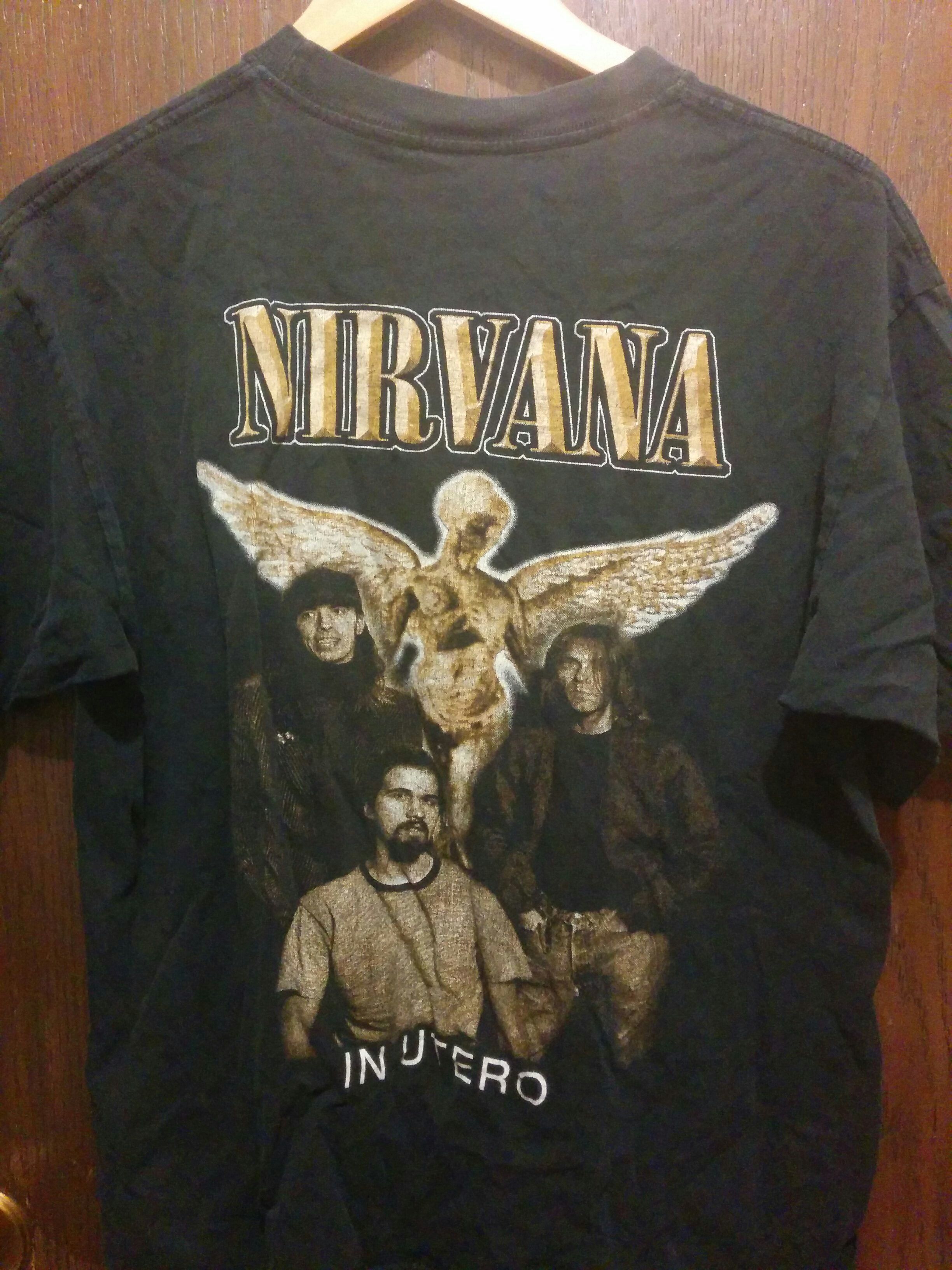 Vintage Nirvana Kurt Cobain Double selling Sided T-Shirt Size Small