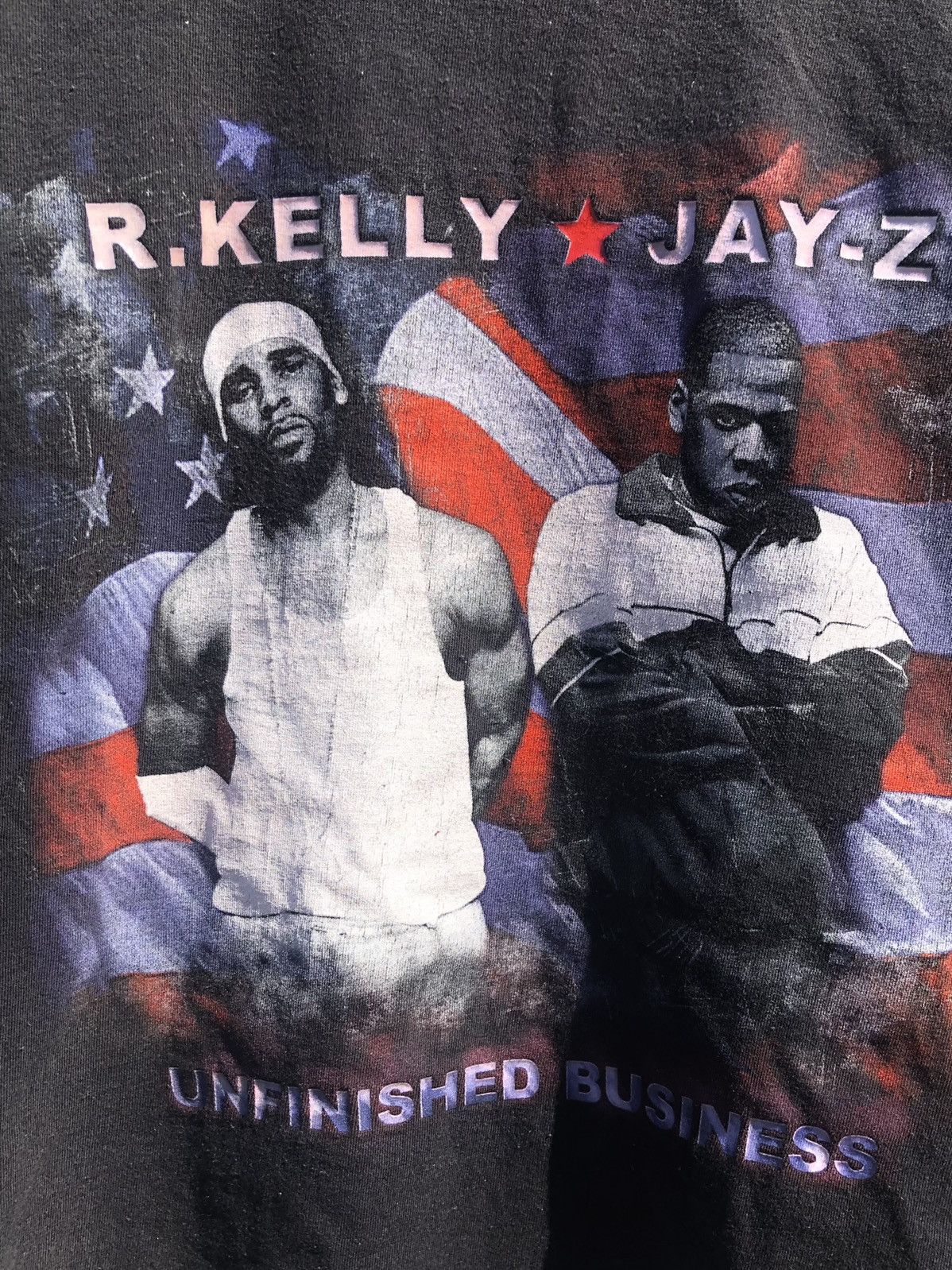 Vintage Jay-Z R Kelly Best of Both Worlds Rap Tour Tee Shirt