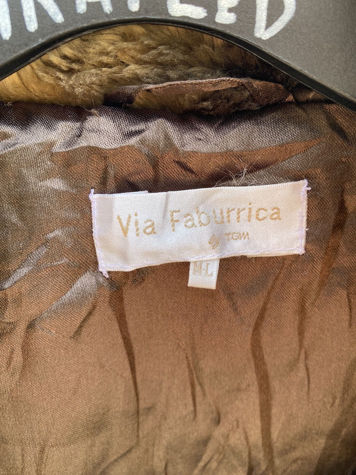 Japanese Brand Vintage Via Faburrica Faux Fur Jacket by TGM Size M / US 6-8 / IT 42-44 - 13 Thumbnail