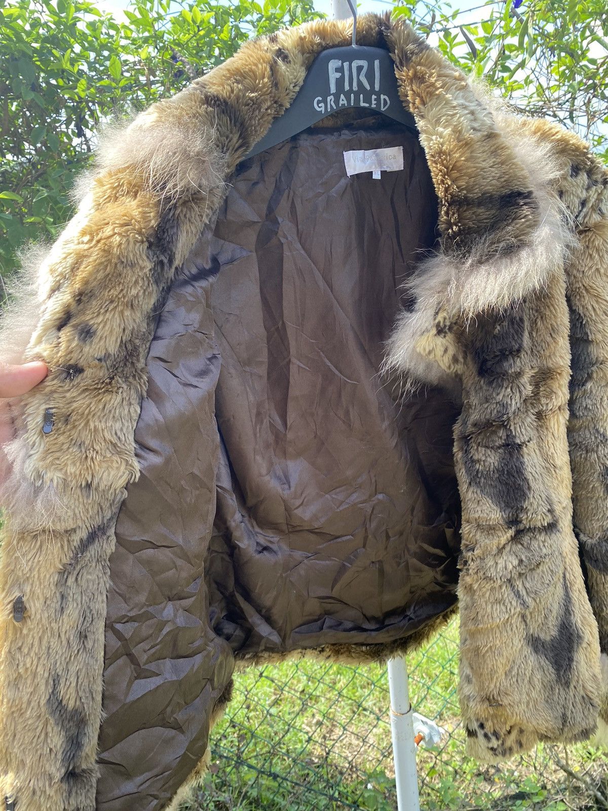 Japanese Brand Vintage Via Faburrica Faux Fur Jacket by TGM Size M / US 6-8 / IT 42-44 - 4 Thumbnail