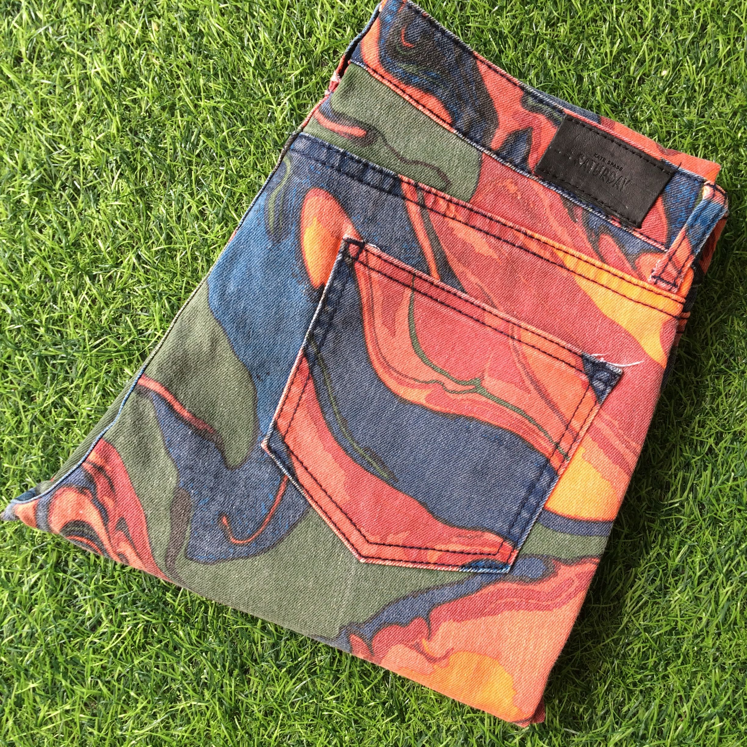 Kate Spade Kate Spade Saturday Multicoloured Abstract Jeans #D-226 Size 30" / US 8 / IT 44 - 8 Thumbnail