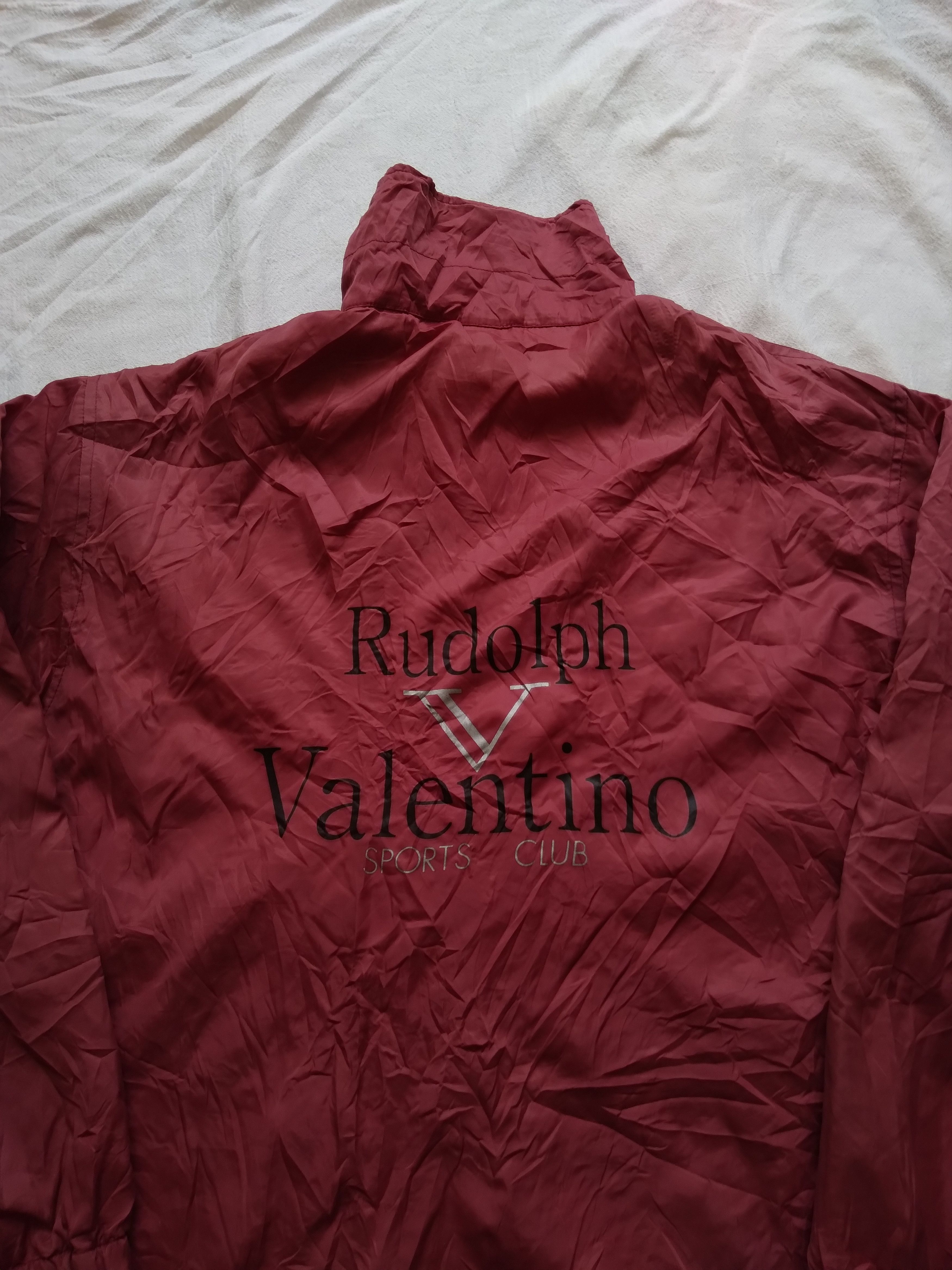Vintage Vintage RUDOLPH VALENTINO SPORTS CLUB Nylon Coach Jackets Size US L / EU 52-54 / 3 - 5 Thumbnail