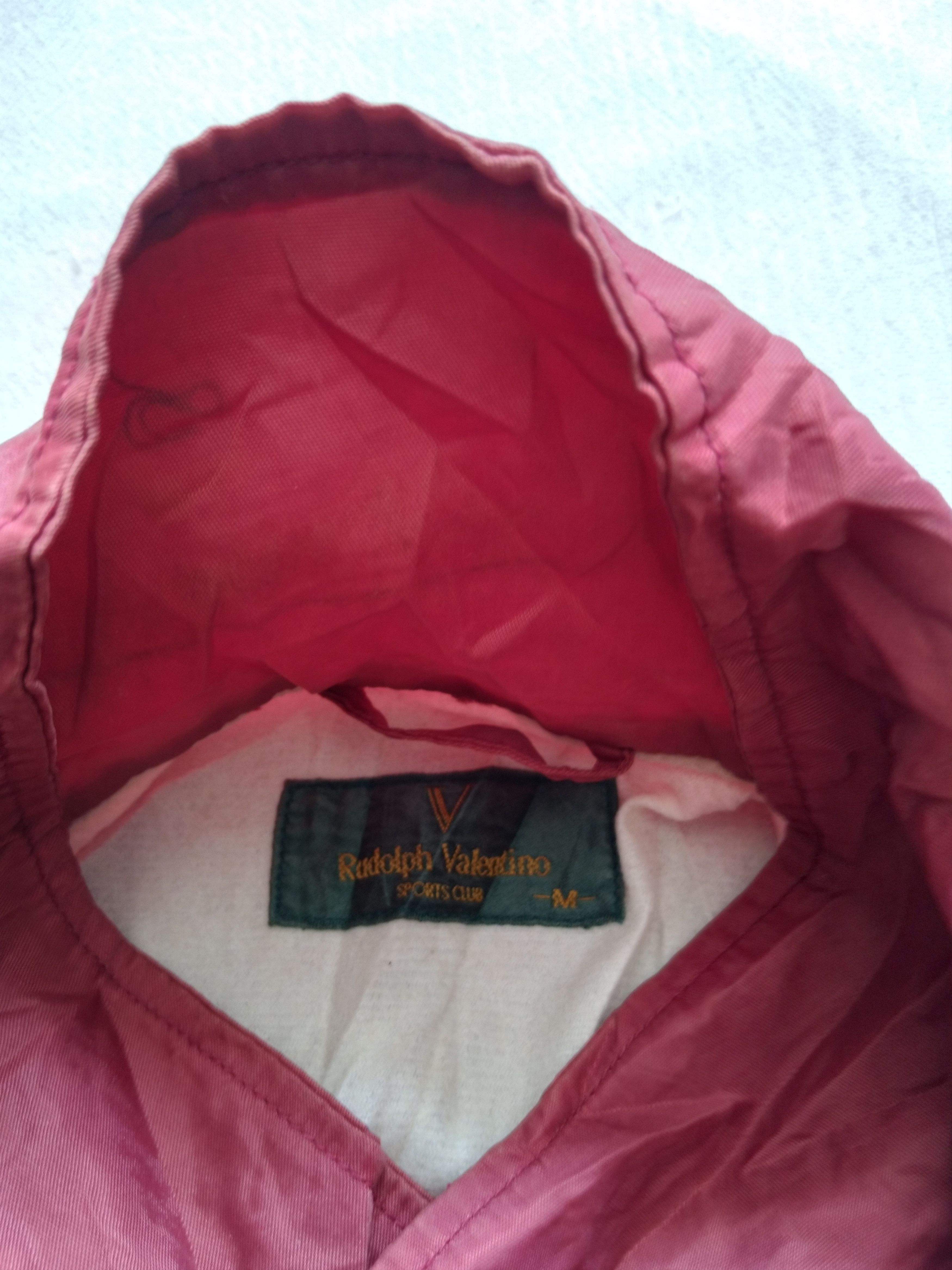 Vintage Vintage RUDOLPH VALENTINO SPORTS CLUB Nylon Coach Jackets Size US L / EU 52-54 / 3 - 6 Thumbnail