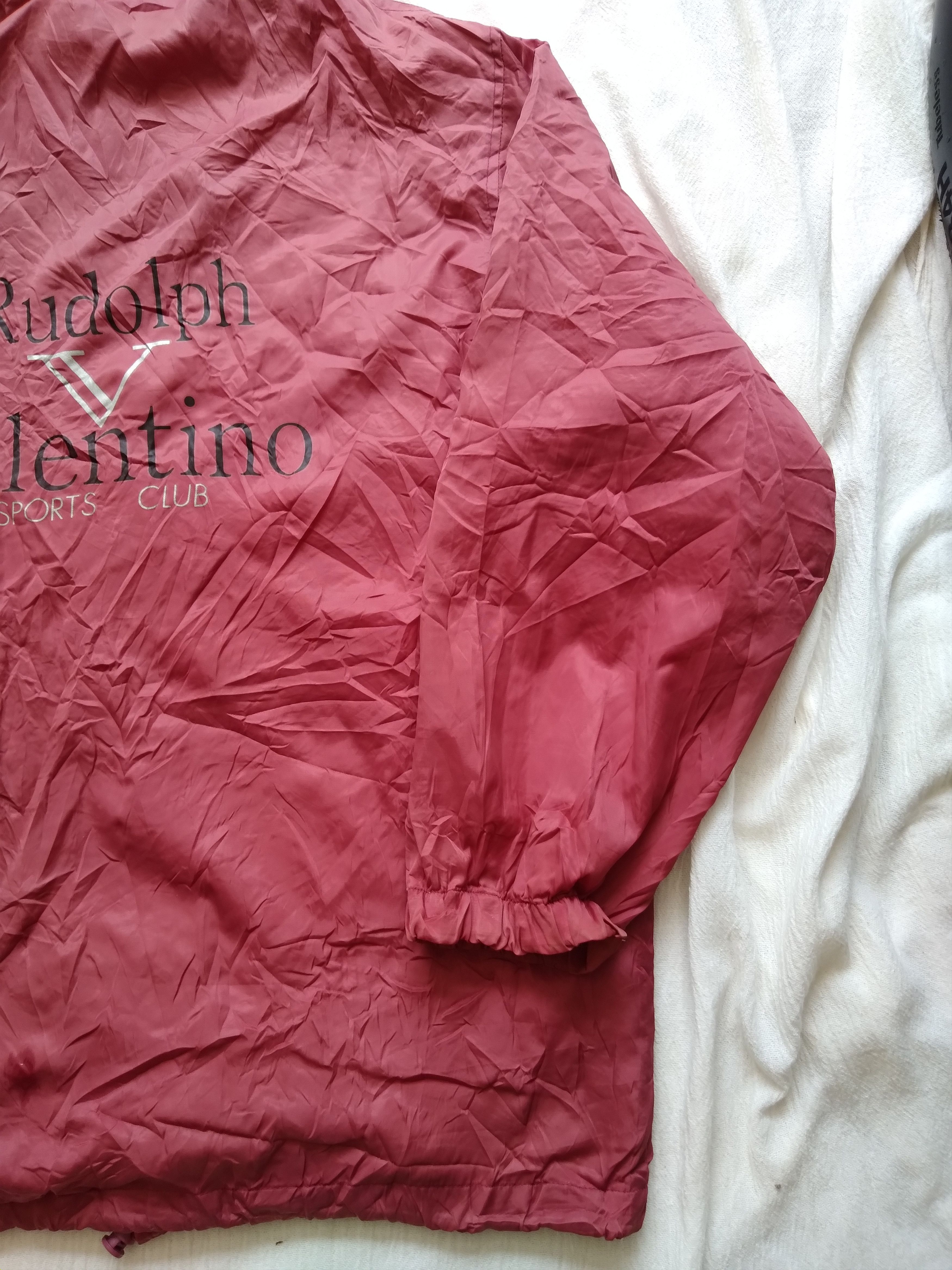Vintage Vintage RUDOLPH VALENTINO SPORTS CLUB Nylon Coach Jackets Size US L / EU 52-54 / 3 - 4 Thumbnail
