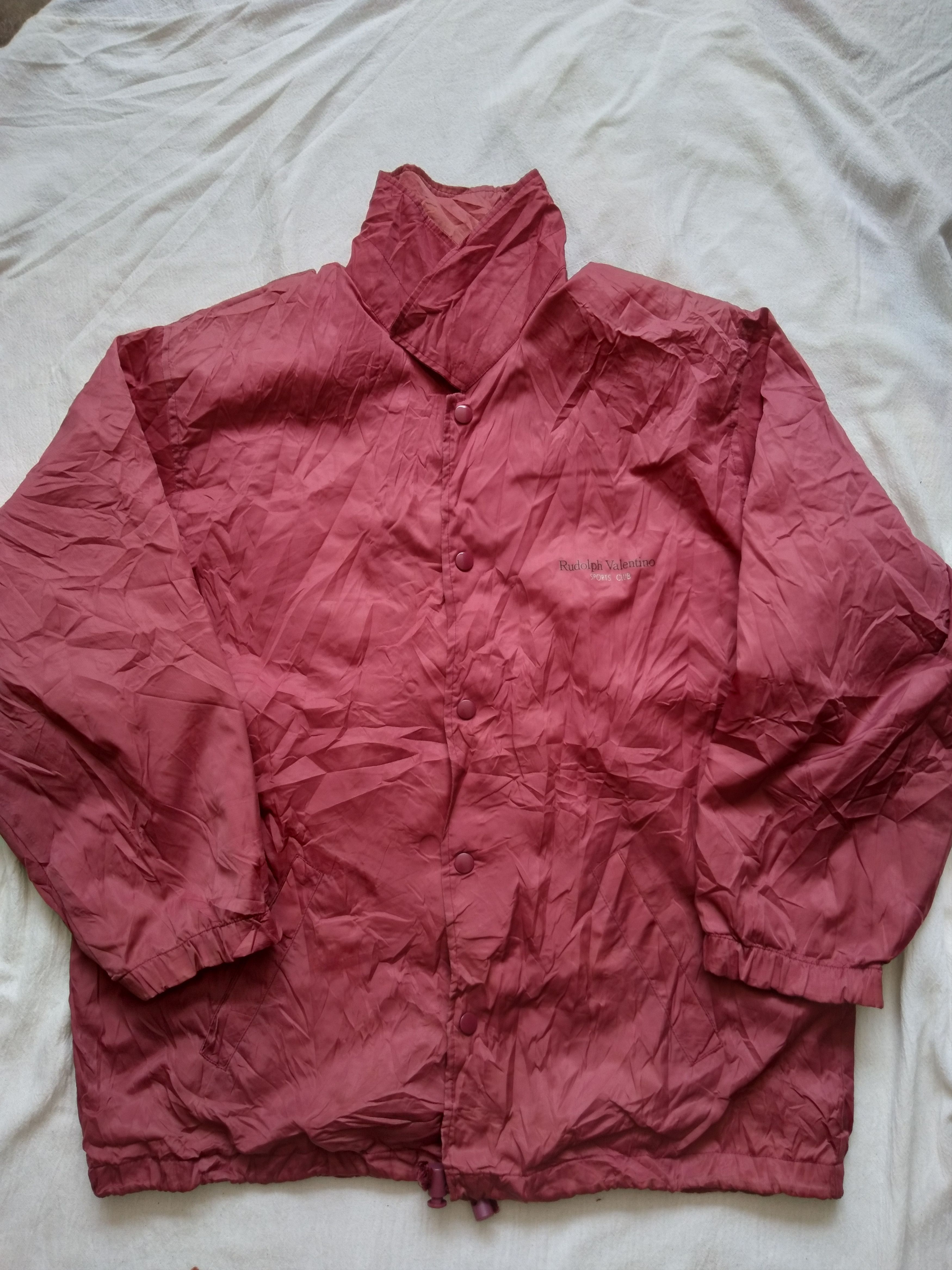 Vintage Vintage RUDOLPH VALENTINO SPORTS CLUB Nylon Coach Jackets Size US L / EU 52-54 / 3 - 2 Thumbnail