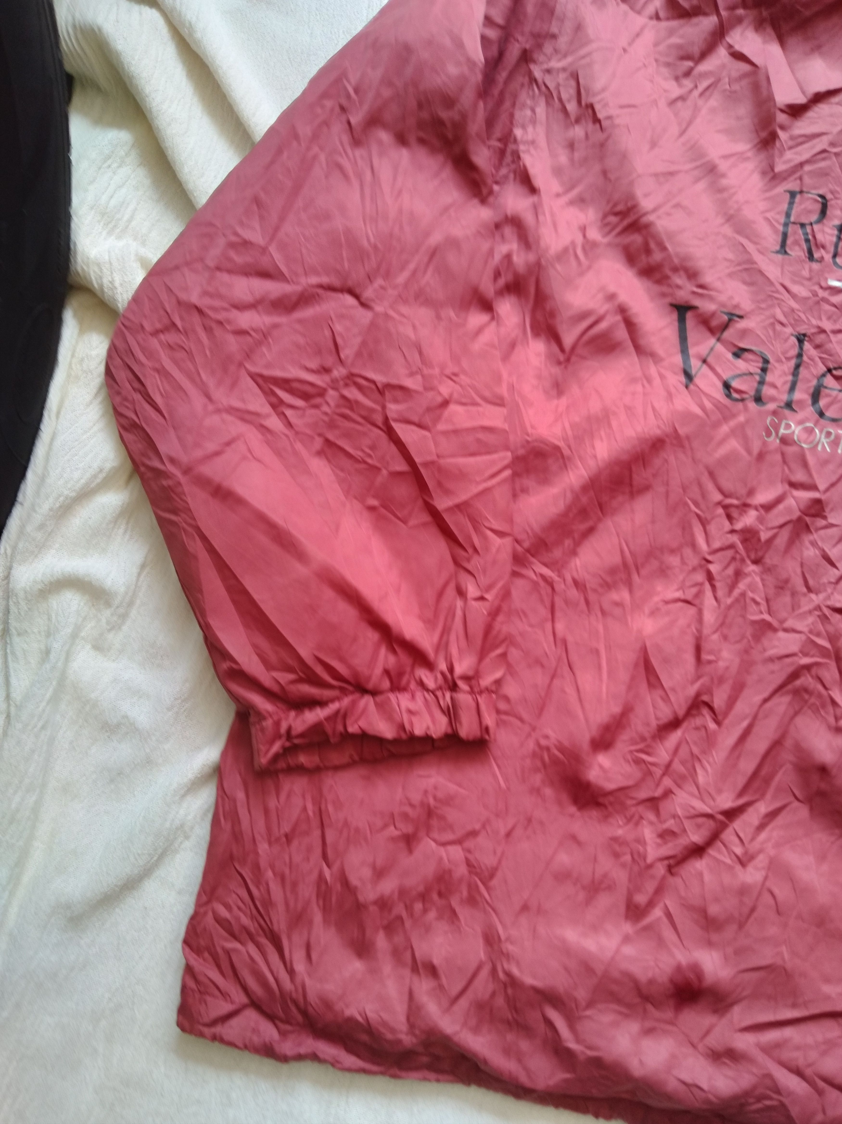 Vintage Vintage RUDOLPH VALENTINO SPORTS CLUB Nylon Coach Jackets Size US L / EU 52-54 / 3 - 3 Thumbnail