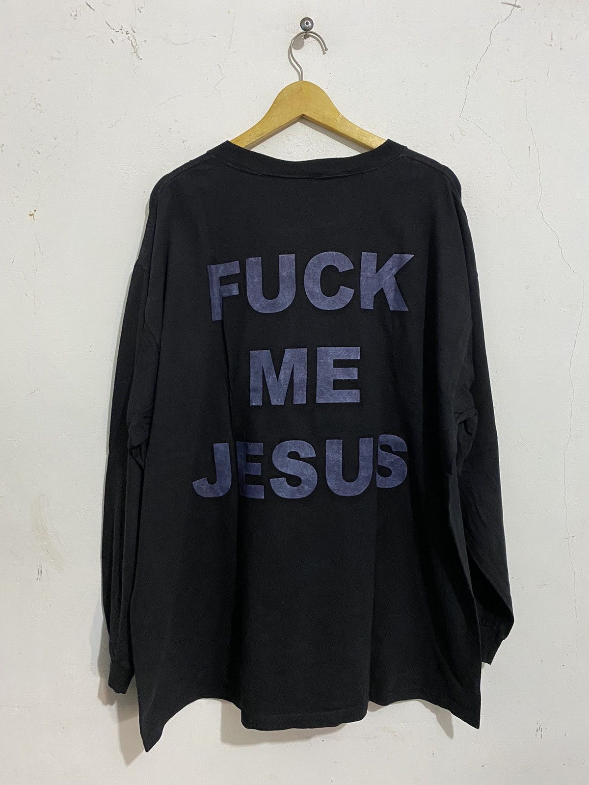 Band Tees × Vintage 🖤BLACKFRIDAY🖤Vintage Marduk Jesus Fuck Me Longsleeve Size US XL / EU 56 / 4 - 4 Thumbnail