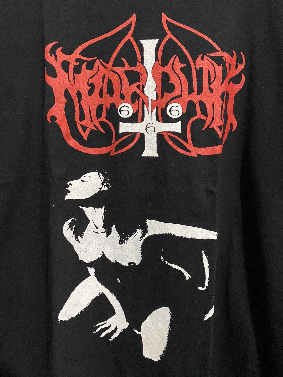 Band Tees × Vintage 🖤BLACKFRIDAY🖤Vintage Marduk Jesus Fuck Me Longsleeve Size US XL / EU 56 / 4 - 2 Thumbnail