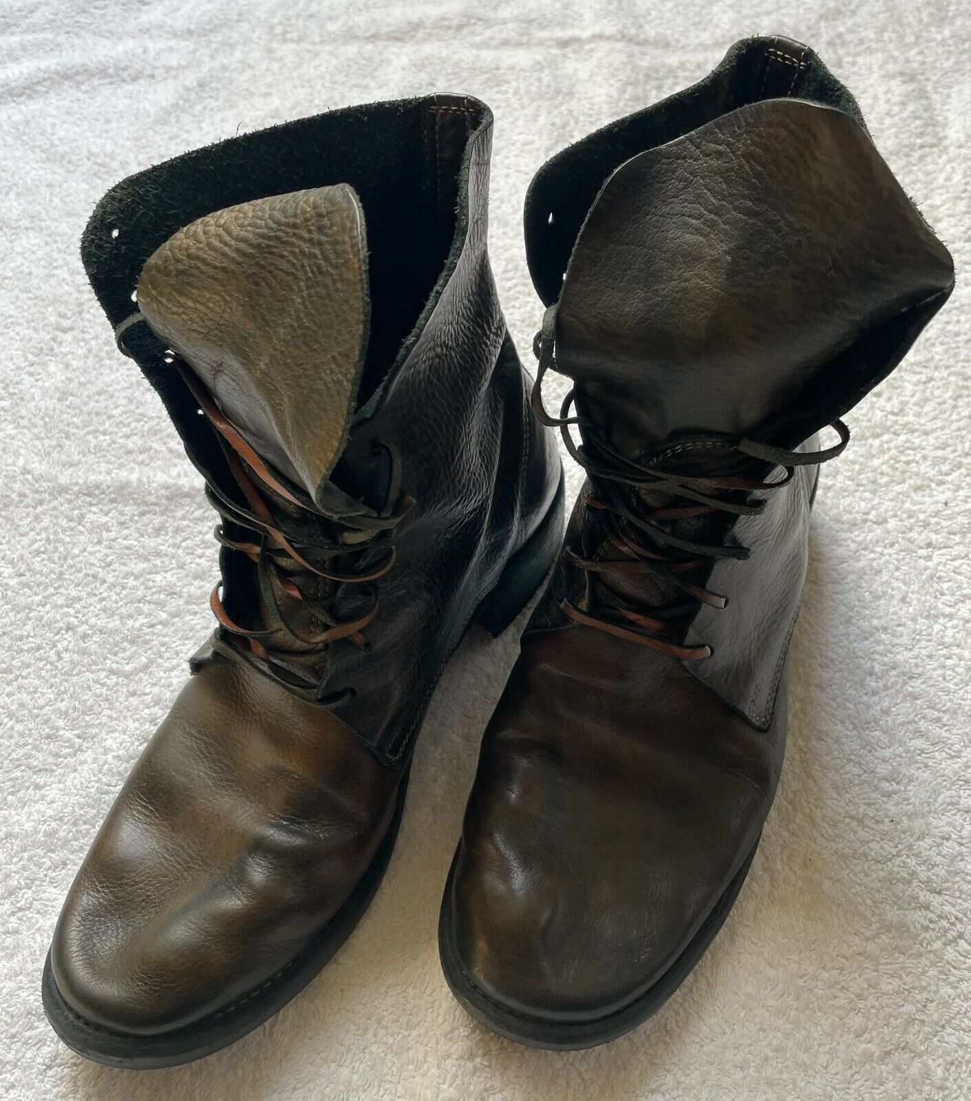 GUIDI Boots black/brown Size 42 Leather