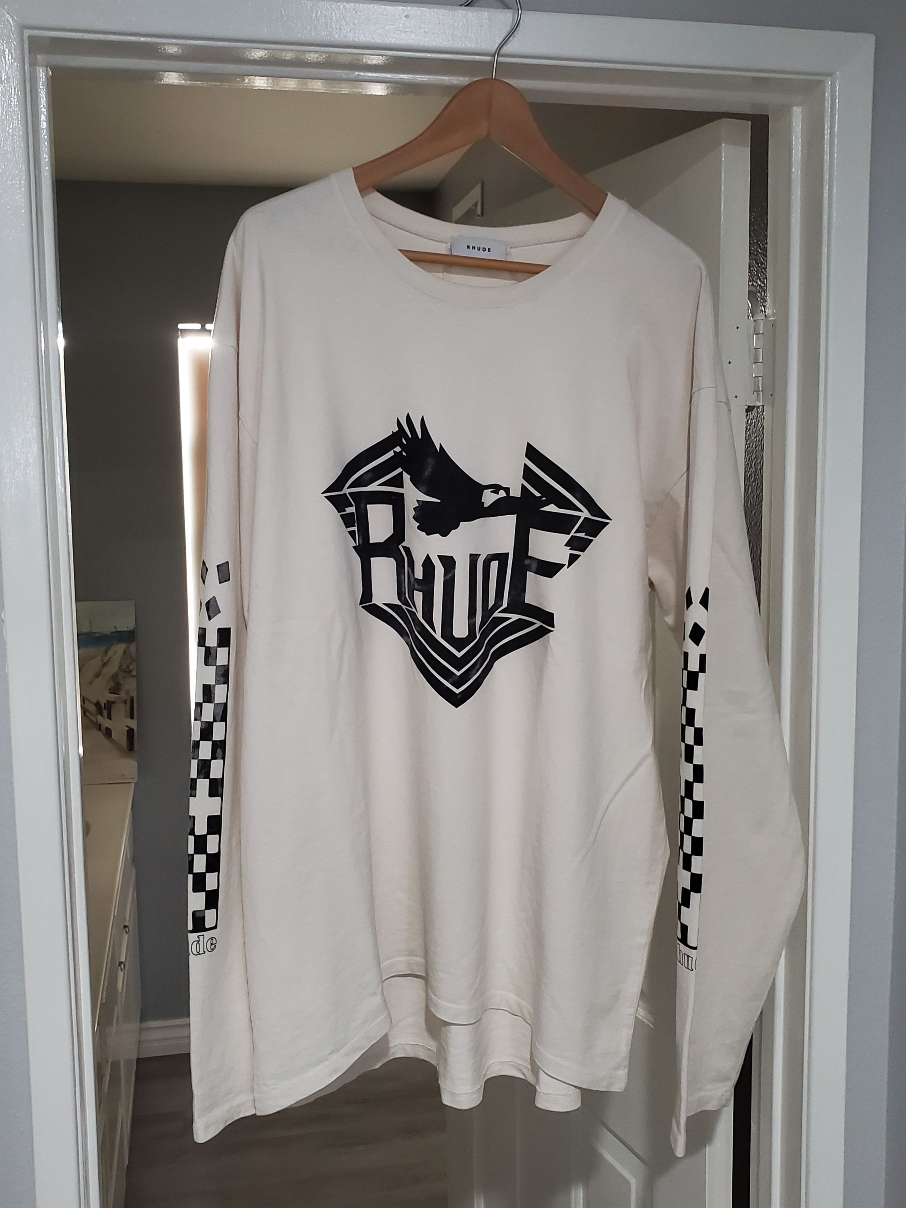 Rhude Rhude Long Sleeve Rhanger Tee Size US L / EU 52-54 / 3 - 1 Thumbnail