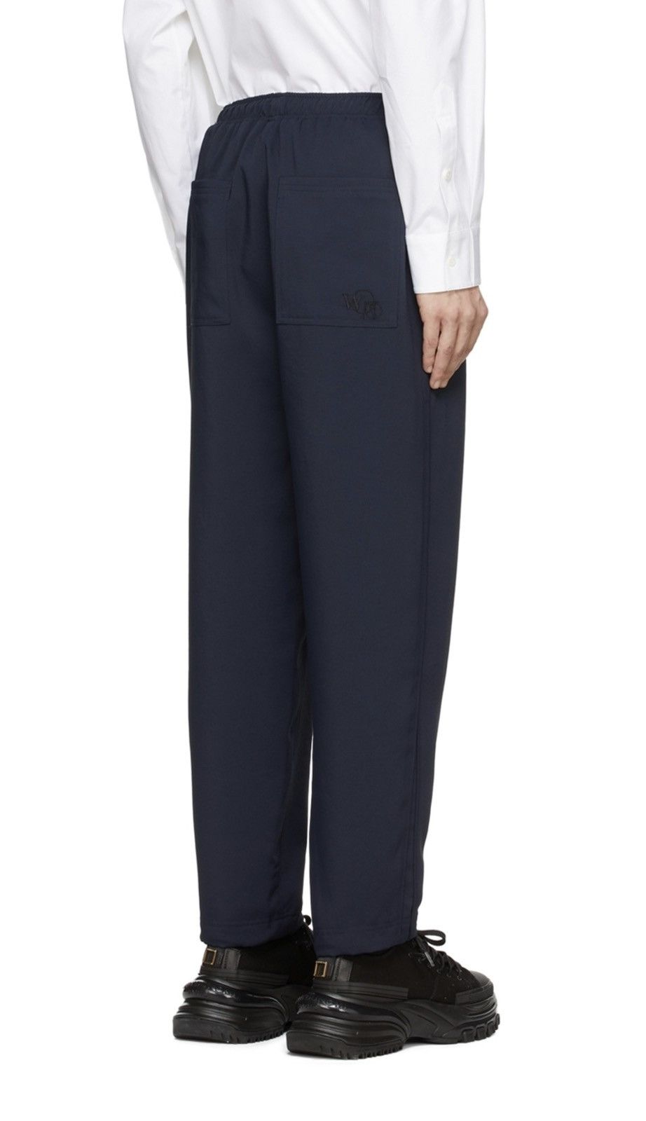 Wooyoungmi Wooyoungmi Navy Polyester Twill Lounge Pants Size US 30 / EU 46 - 3 Thumbnail