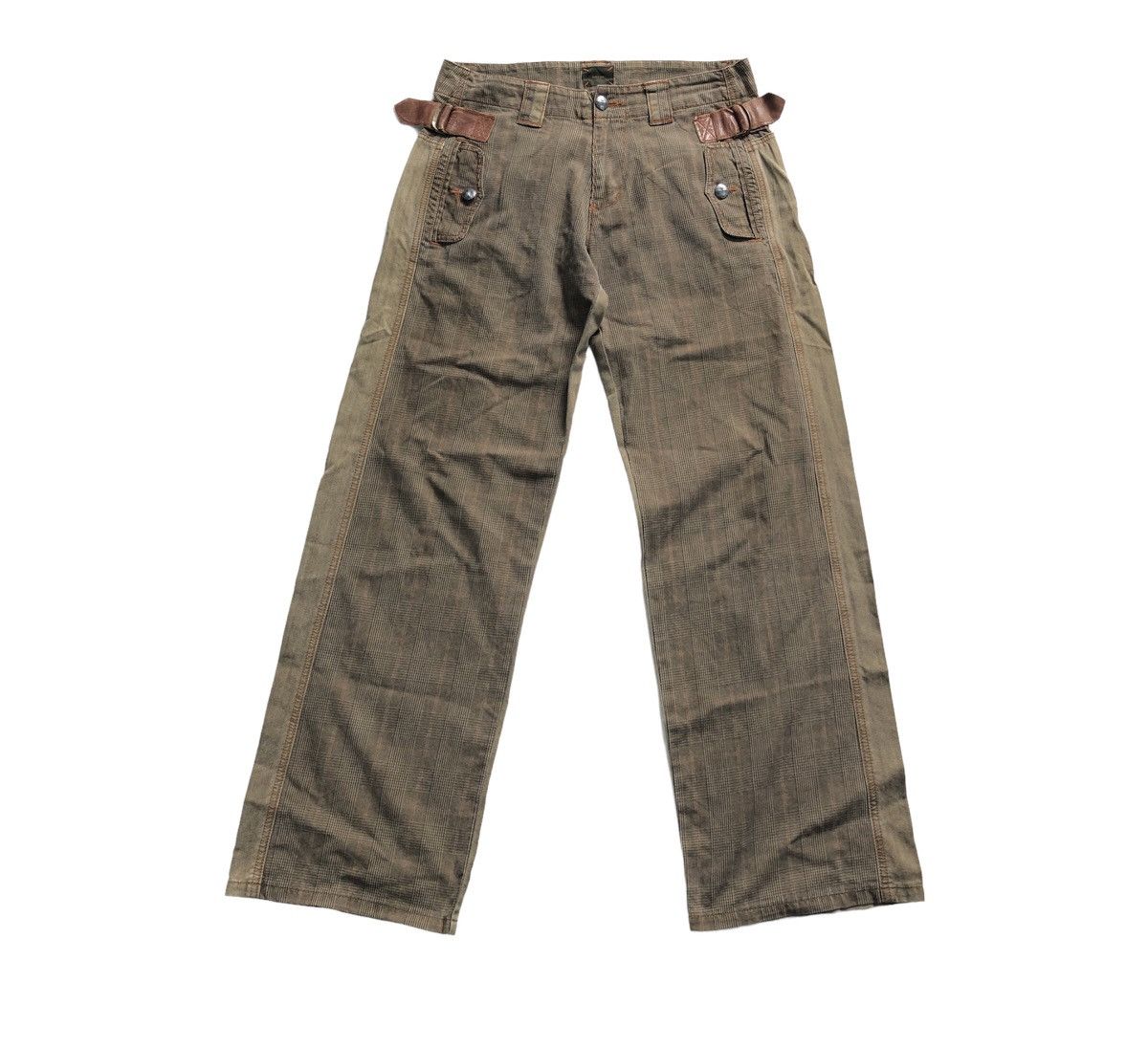 Japanese Brand Rare! Inbreed 🇯🇵 HBT Reconstructed Buckle Strap Pant Size US 31 - 2 Thumbnail