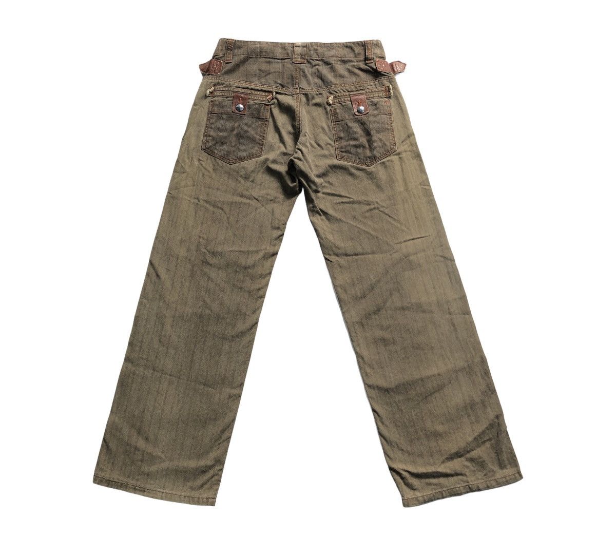 Japanese Brand Rare! Inbreed 🇯🇵 HBT Reconstructed Buckle Strap Pant Size US 31 - 3 Thumbnail