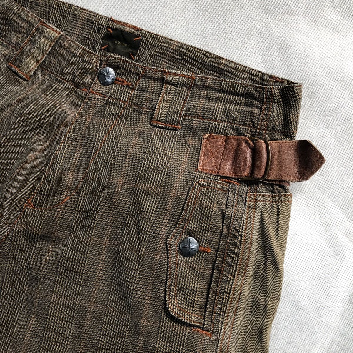 Japanese Brand Rare! Inbreed 🇯🇵 HBT Reconstructed Buckle Strap Pant Size US 31 - 6 Thumbnail