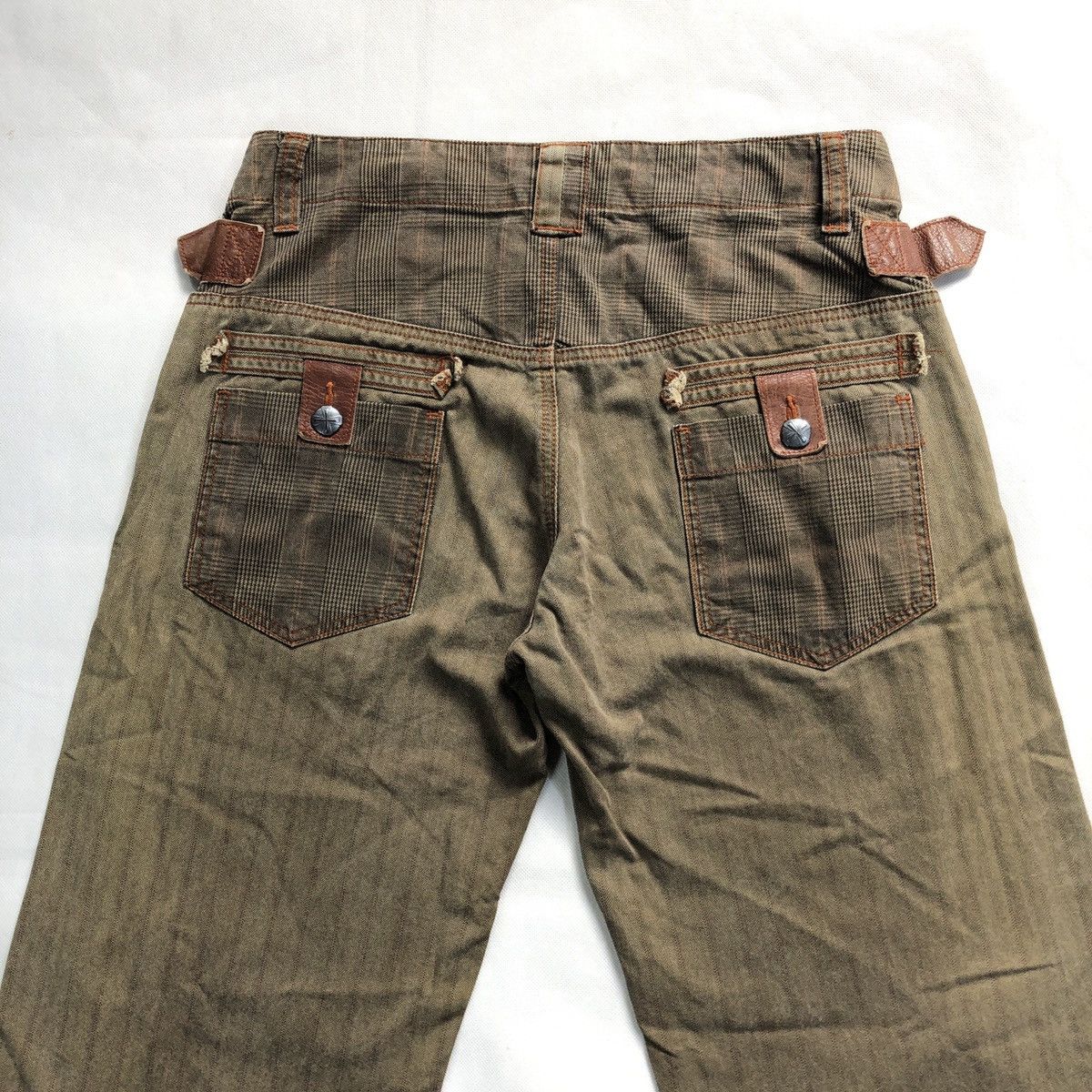 Japanese Brand Rare! Inbreed 🇯🇵 HBT Reconstructed Buckle Strap Pant Size US 31 - 11 Thumbnail