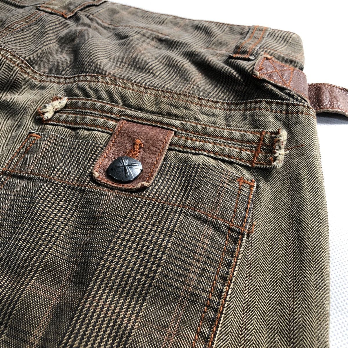 Japanese Brand Rare! Inbreed 🇯🇵 HBT Reconstructed Buckle Strap Pant Size US 31 - 13 Thumbnail