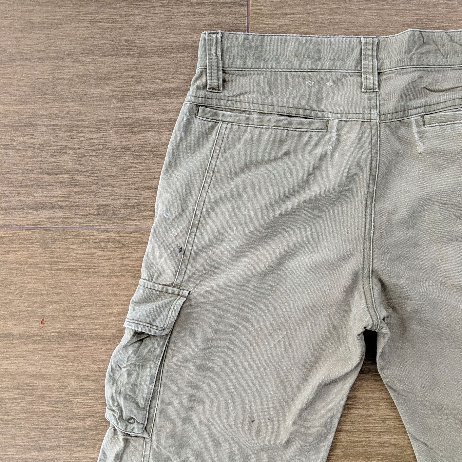 Japanese Brand Vintage East Boy Paint Splash Distressed Cargo Pants W29 Size US 29 - 8 Thumbnail