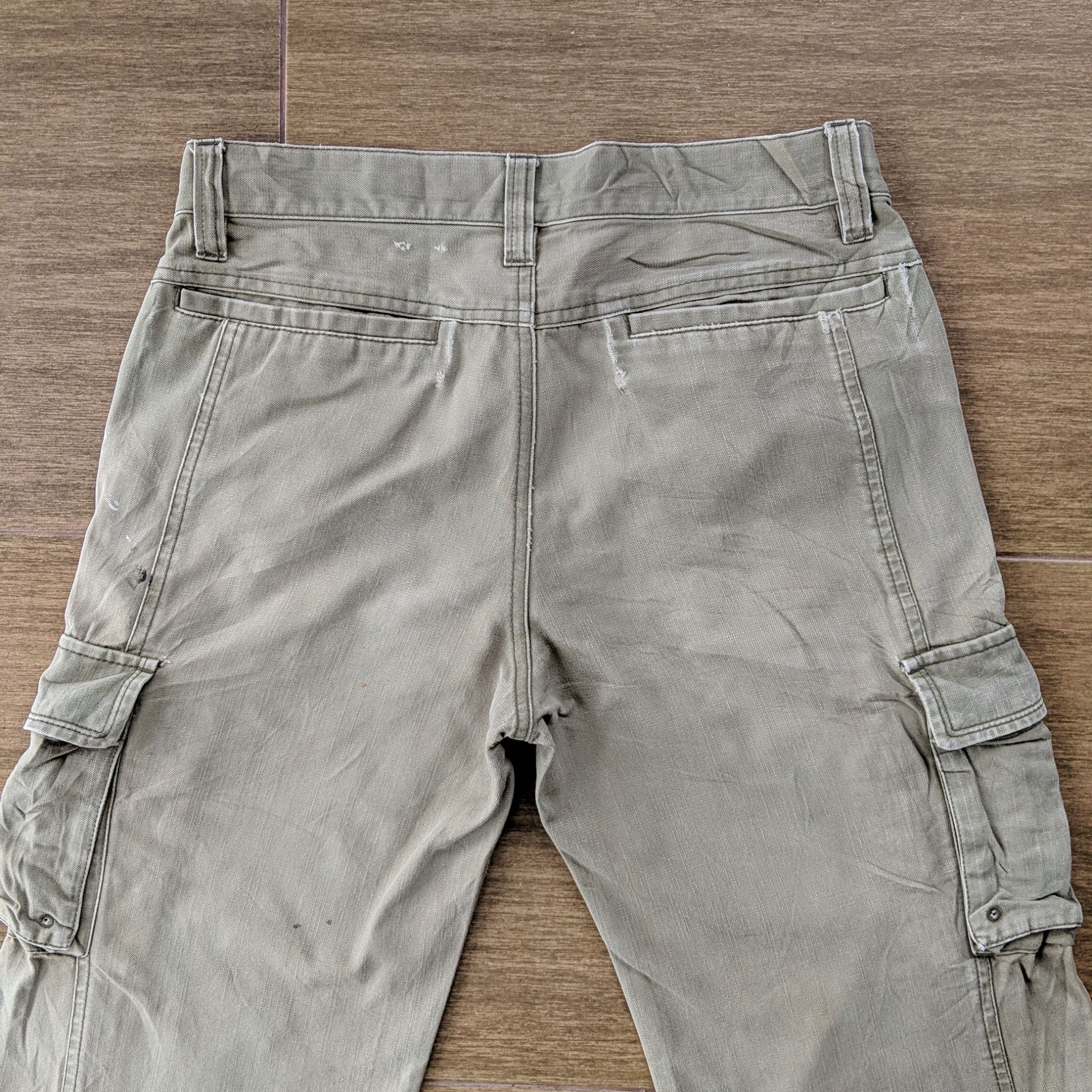 Japanese Brand Vintage East Boy Paint Splash Distressed Cargo Pants W29 Size US 29 - 7 Thumbnail