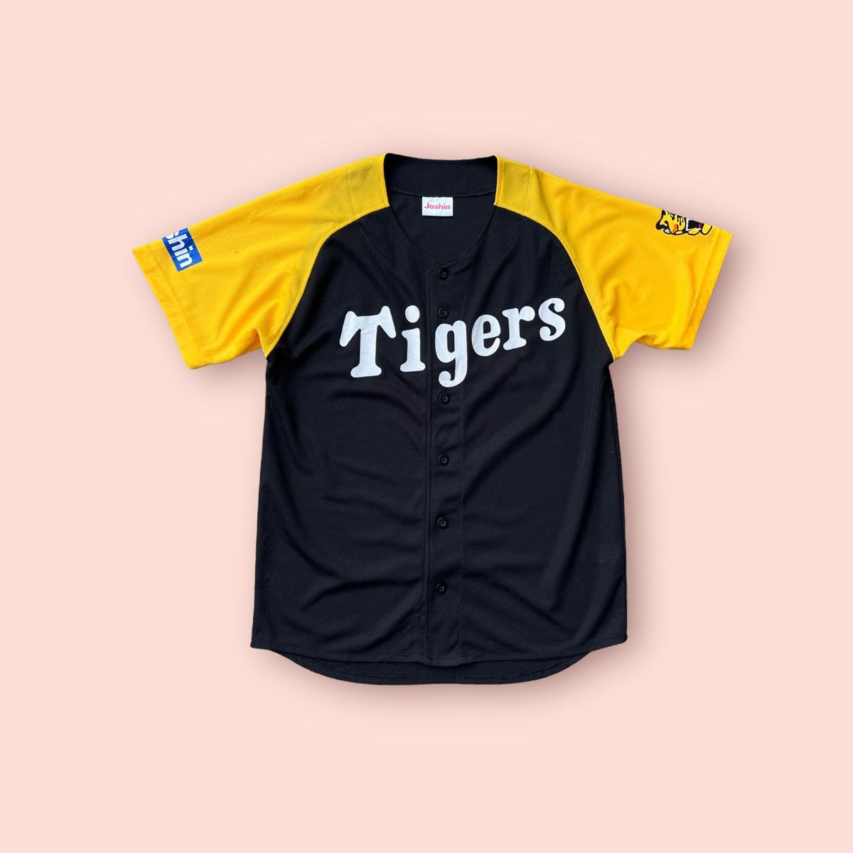 Japanese Brand × Vintage Y2K HANSHIN TIGERS X JOSHIN BASEBALL JERSEY MERC. Size US M / EU 48-50 / 2 - 2 Thumbnail