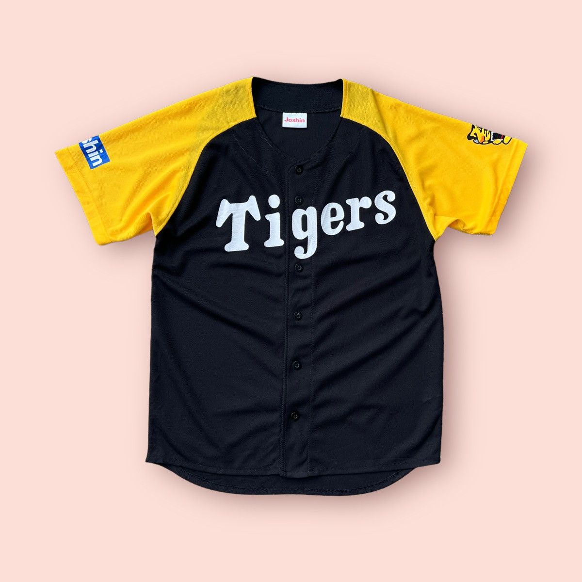 Japanese Brand × Vintage Y2K HANSHIN TIGERS X JOSHIN BASEBALL JERSEY MERC. Size US M / EU 48-50 / 2 - 1 Thumbnail