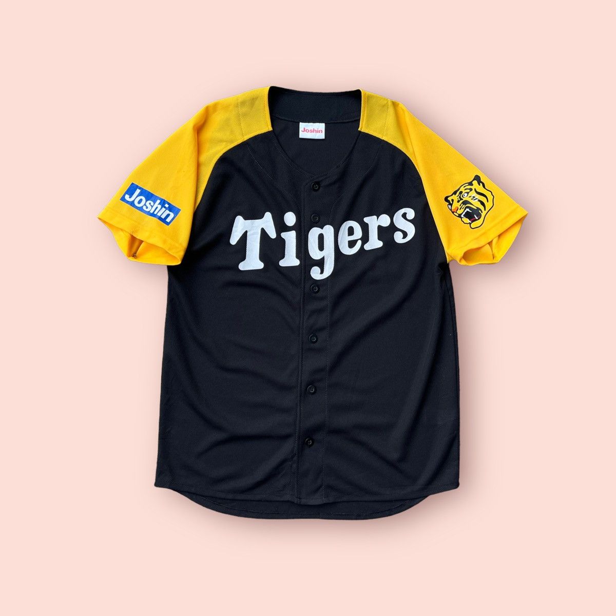 Japanese Brand × Vintage Y2K HANSHIN TIGERS X JOSHIN BASEBALL JERSEY MERC. Size US M / EU 48-50 / 2 - 4 Thumbnail