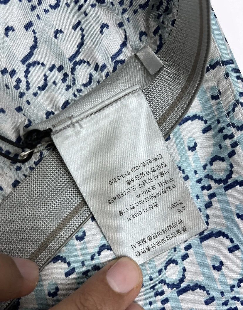 Dior DIOR OBLIQUE MONOGRAM BLUE SILK PYJAMAS PANTS SIZE: 50 Size US 34 / EU 50 - 7 Thumbnail