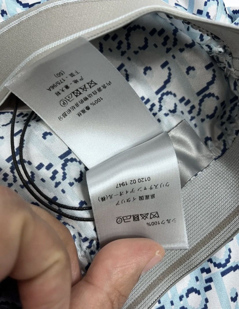 Dior DIOR OBLIQUE MONOGRAM BLUE SILK PYJAMAS PANTS SIZE: 50 Size US 34 / EU 50 - 6 Thumbnail