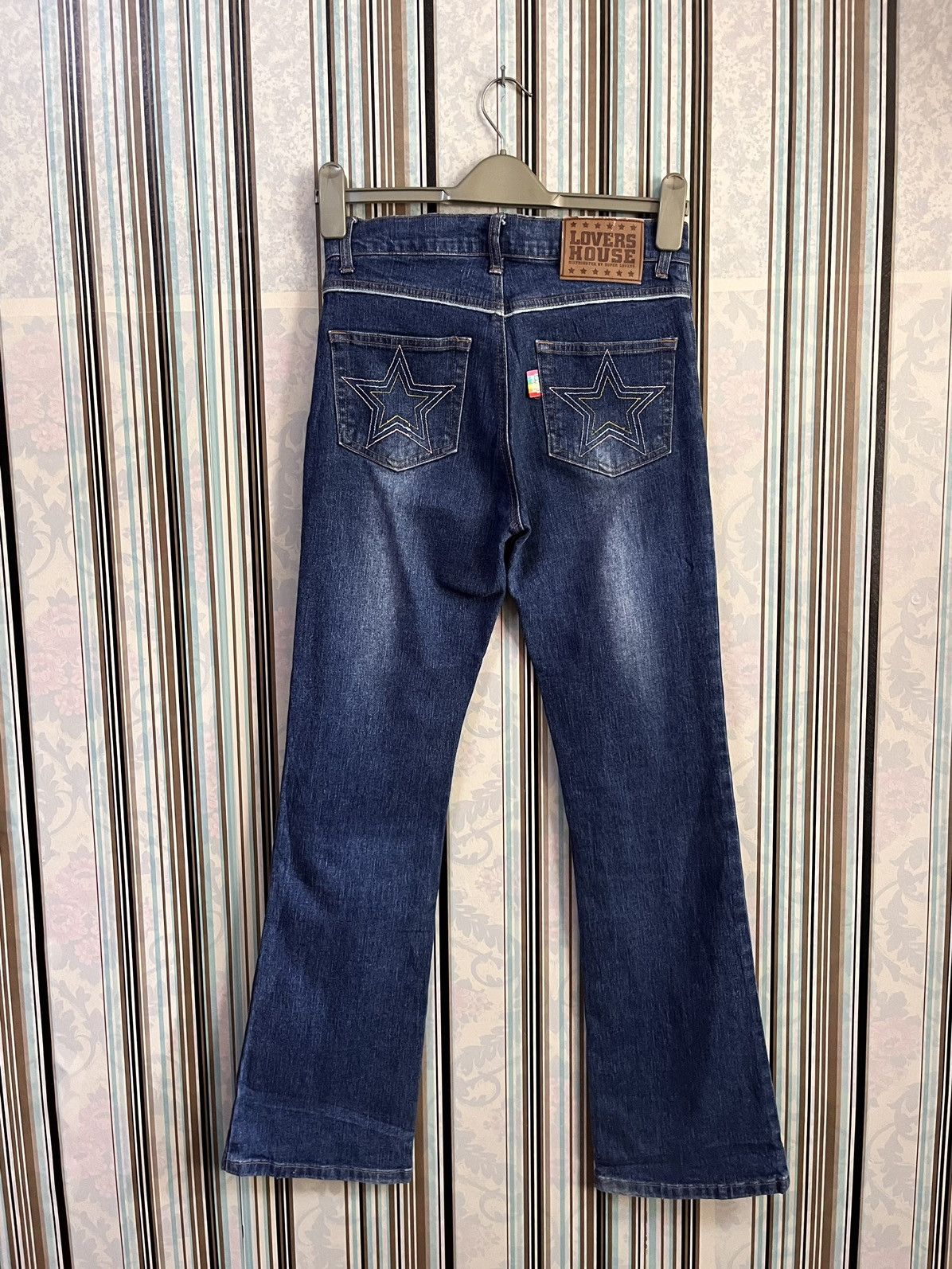 Japanese Brand 1990s super lovers printed flared #D2 Size 26" / US 2 / IT 38 - 2 Thumbnail