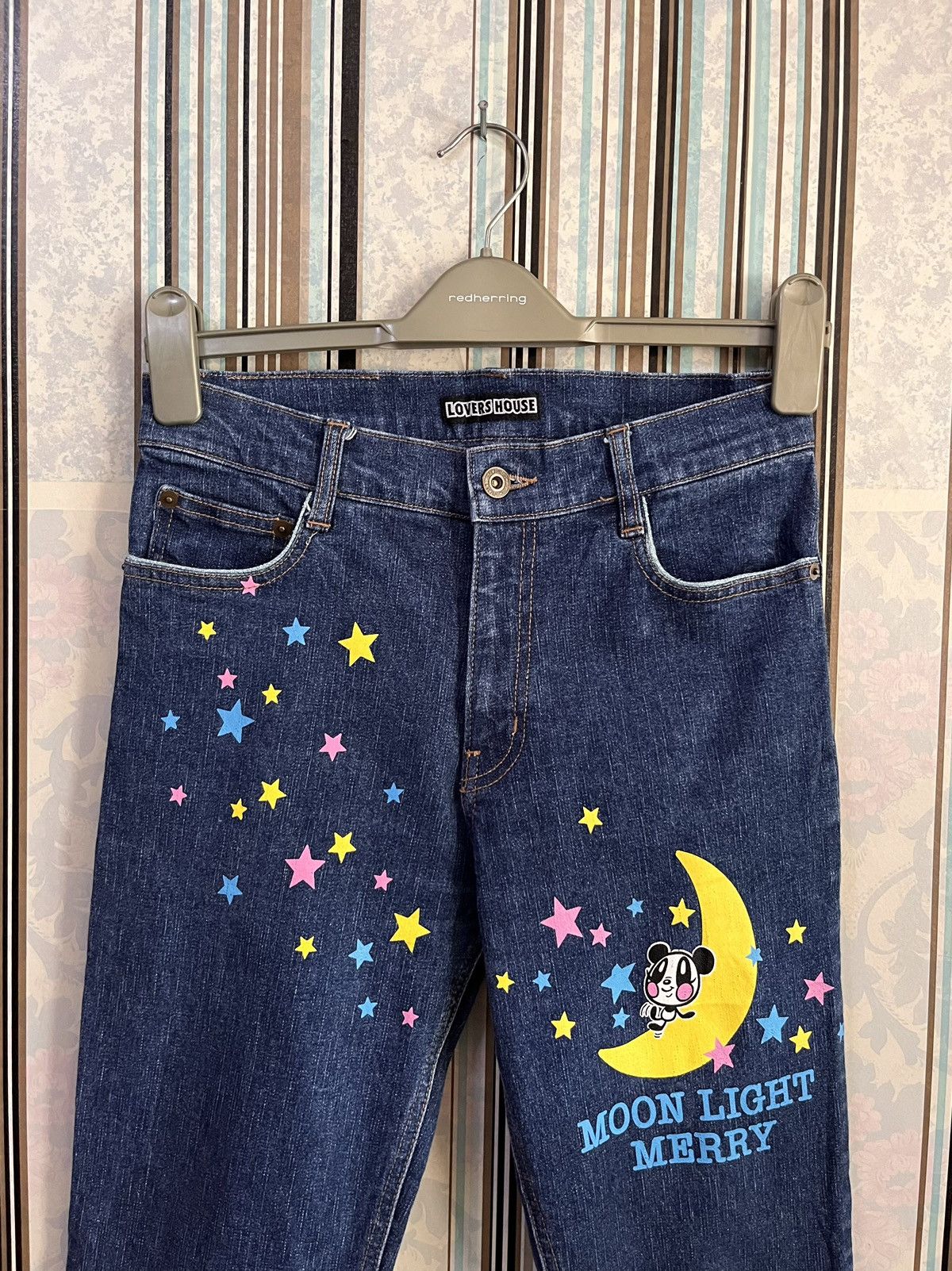 Japanese Brand 1990s super lovers printed flared #D2 Size 26" / US 2 / IT 38 - 4 Thumbnail