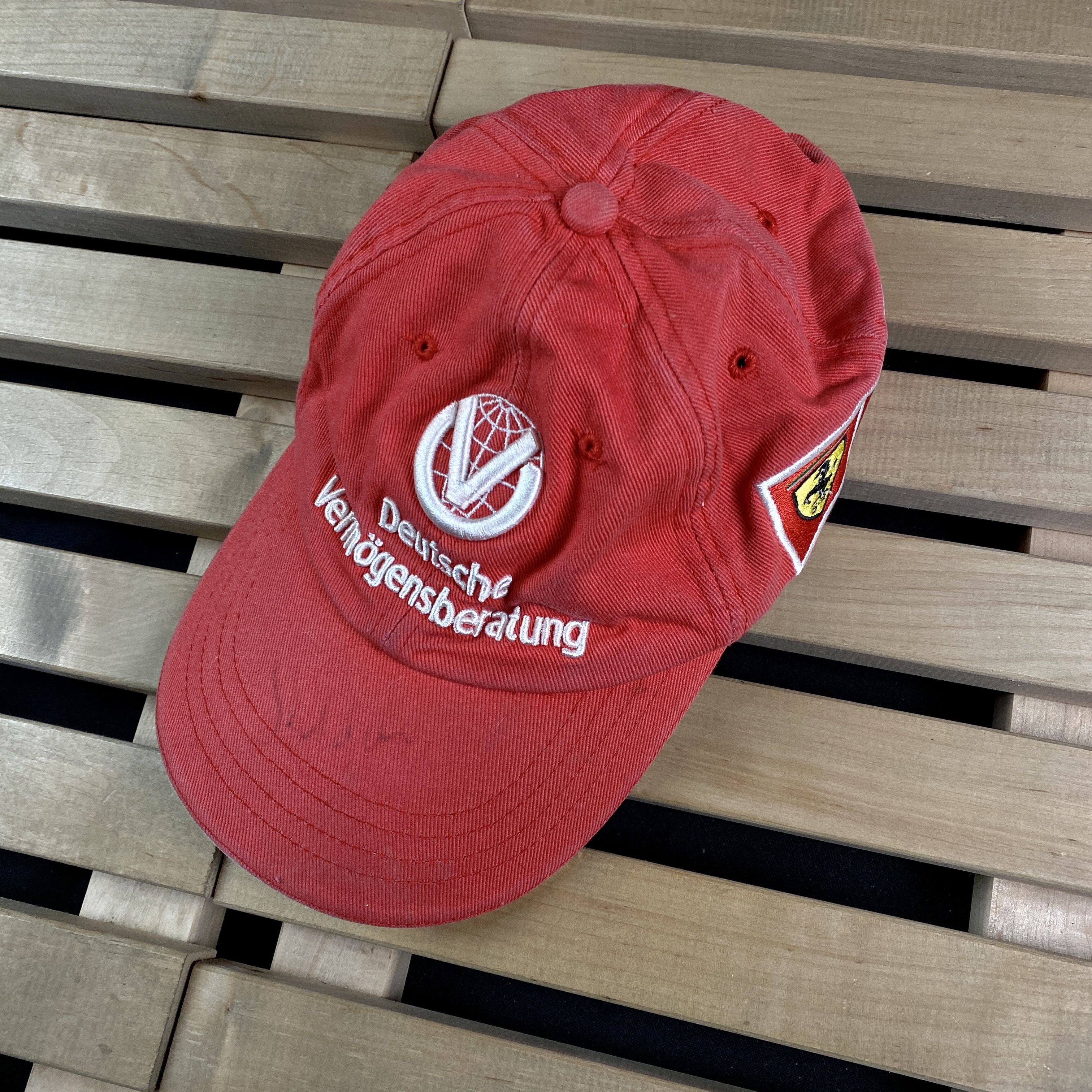 Ferrari × Vintage Mens Hat Cap Ferrari Racing Vintage One Size Size ONE SIZE - 1 Thumbnail