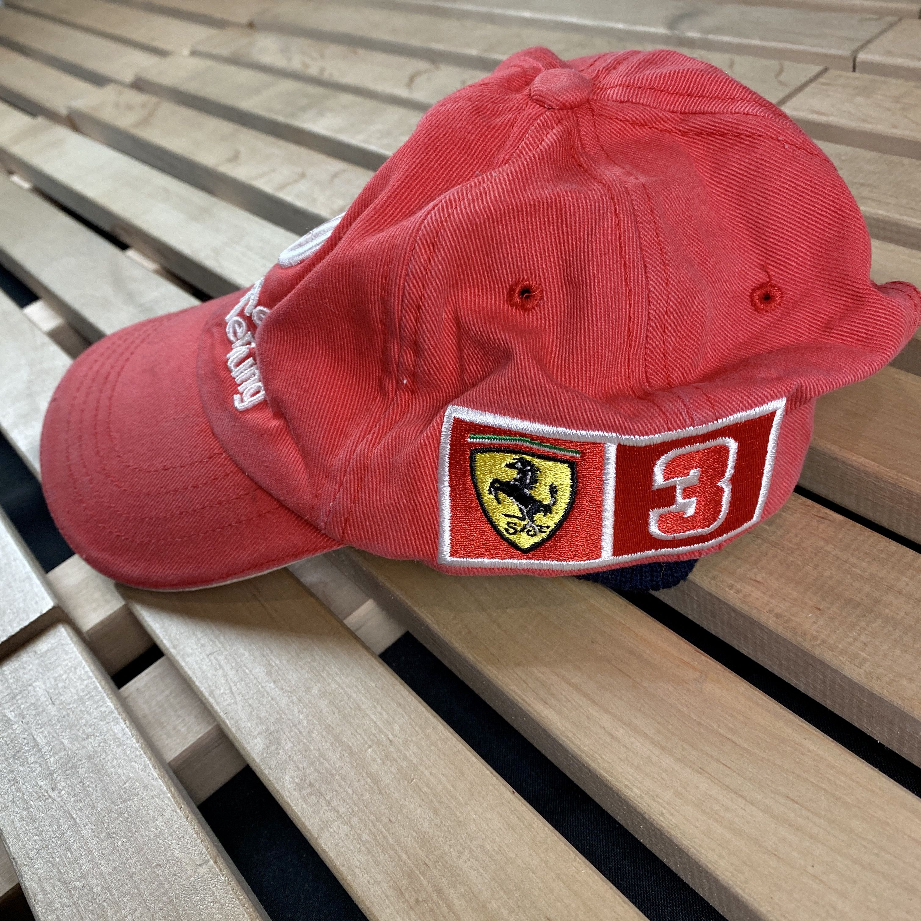 Ferrari × Vintage Mens Hat Cap Ferrari Racing Vintage One Size Size ONE SIZE - 4 Thumbnail