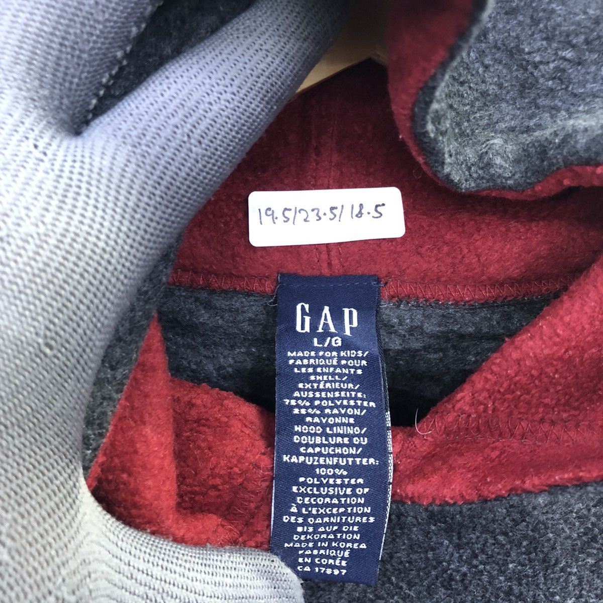 Gap ‘Rare!! GAP Spellout Hoodie Fleece Size US L / EU 52-54 / 3 - 8 Thumbnail