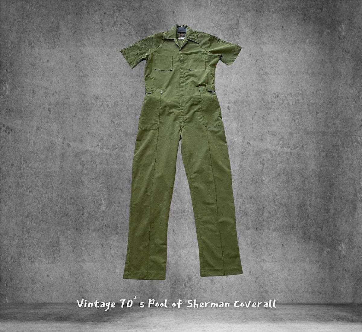 Vintage Vintage Pool Of Sherman 70’s Military Coverall Size US 36 / EU 52 - 1 Thumbnail