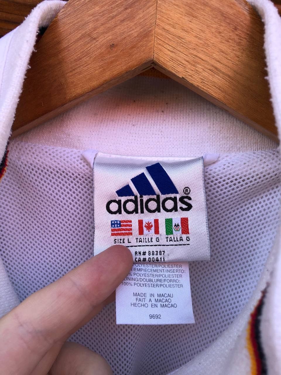 Adidas × Vintage Vintage Adidas Germany National Team Track Jacket Size US L / EU 52-54 / 3 - 6 Thumbnail