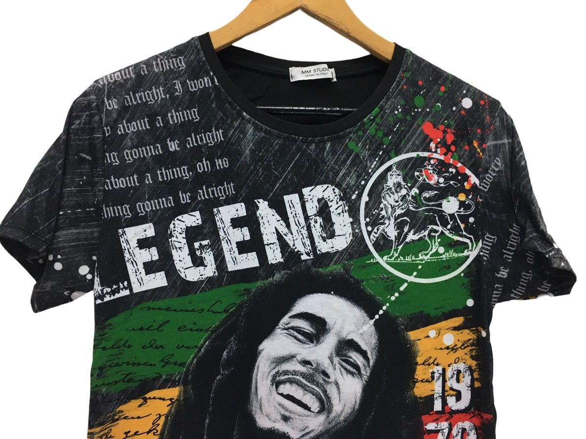 Band Tees × Designer MM Studio Bob Marley Full Print Reggae Tshirt Size US S / EU 44-46 / 1 - 3 Thumbnail
