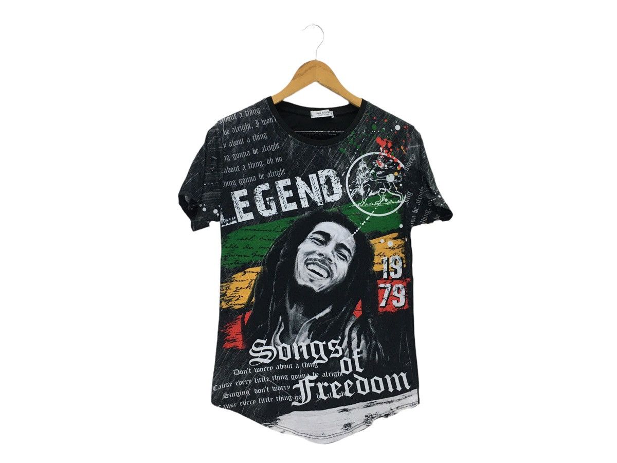 Band Tees × Designer MM Studio Bob Marley Full Print Reggae Tshirt Size US S / EU 44-46 / 1 - 1 Thumbnail
