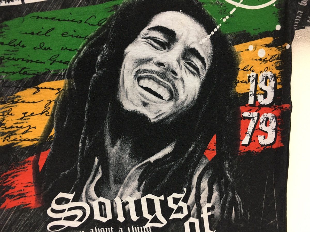 Band Tees × Designer MM Studio Bob Marley Full Print Reggae Tshirt Size US S / EU 44-46 / 1 - 4 Thumbnail